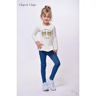 Chipi&Chips kislány fodros alju póló