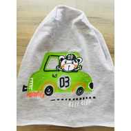 Halványszürke pamut sapka ( 46-52)