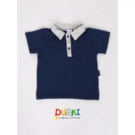 Dizelkék galléros  póló