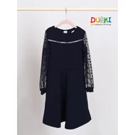 Necces ujjú alkalmi  ruha (sötétkék)