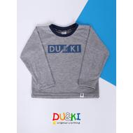 Hosszú ujjú pulóver (melírszürke)