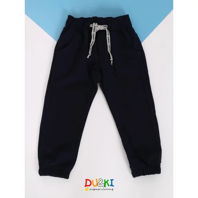 Bolyhos pamut jogger (sötétkék)